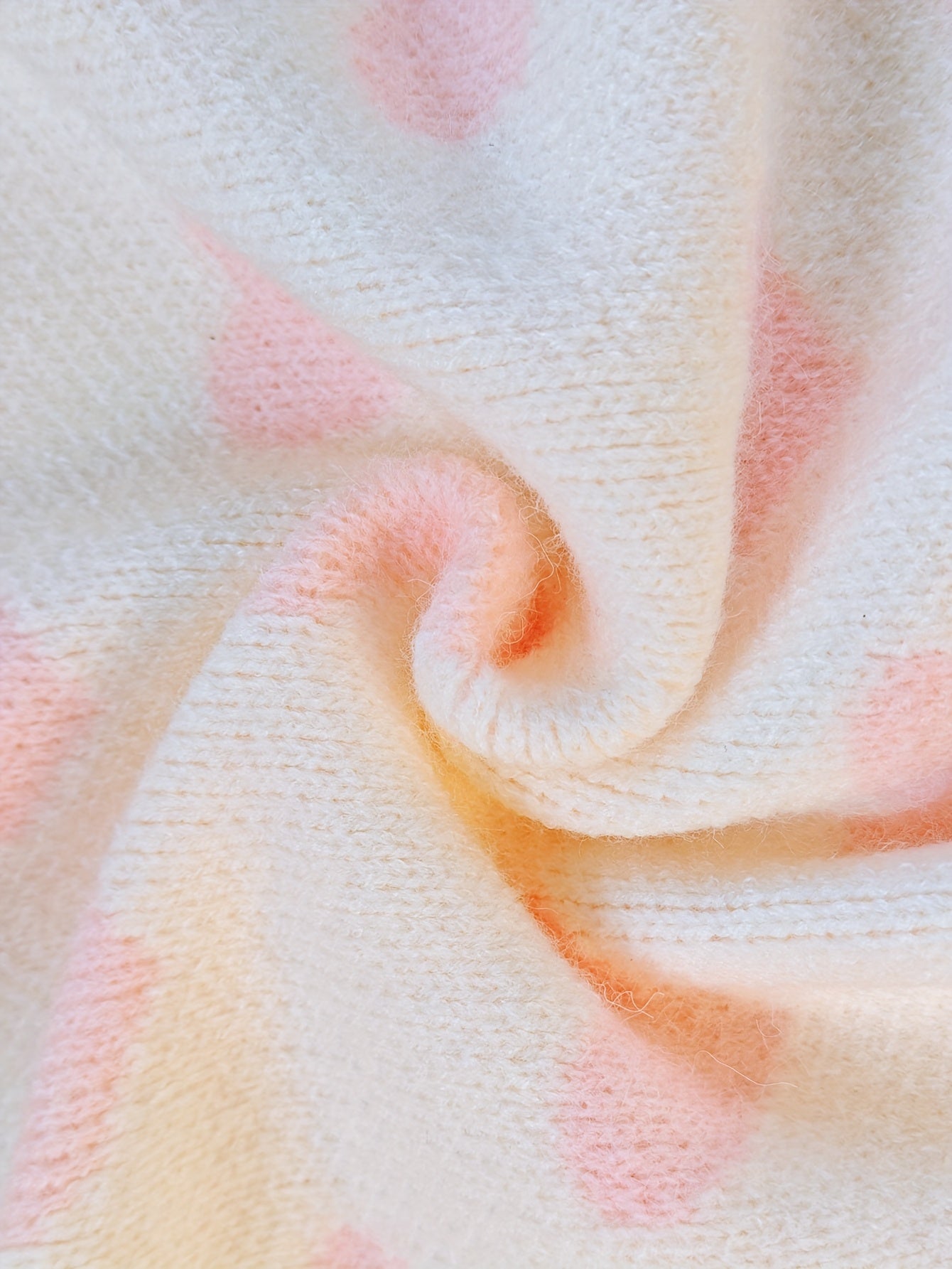 Soft Heart Knit Mid-Length Sweater
