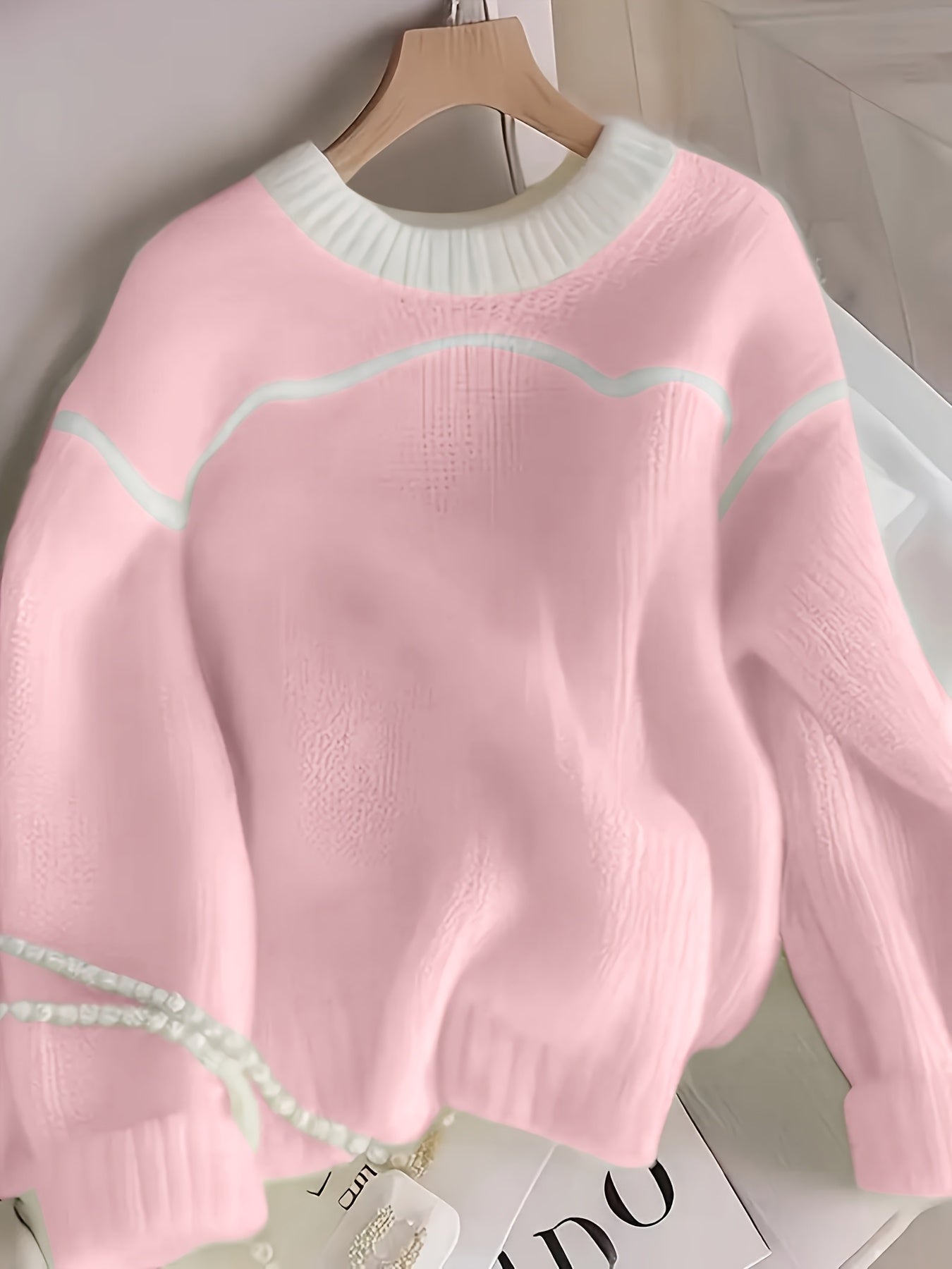Lemon Yellow Relaxed Fit Knit Sweater