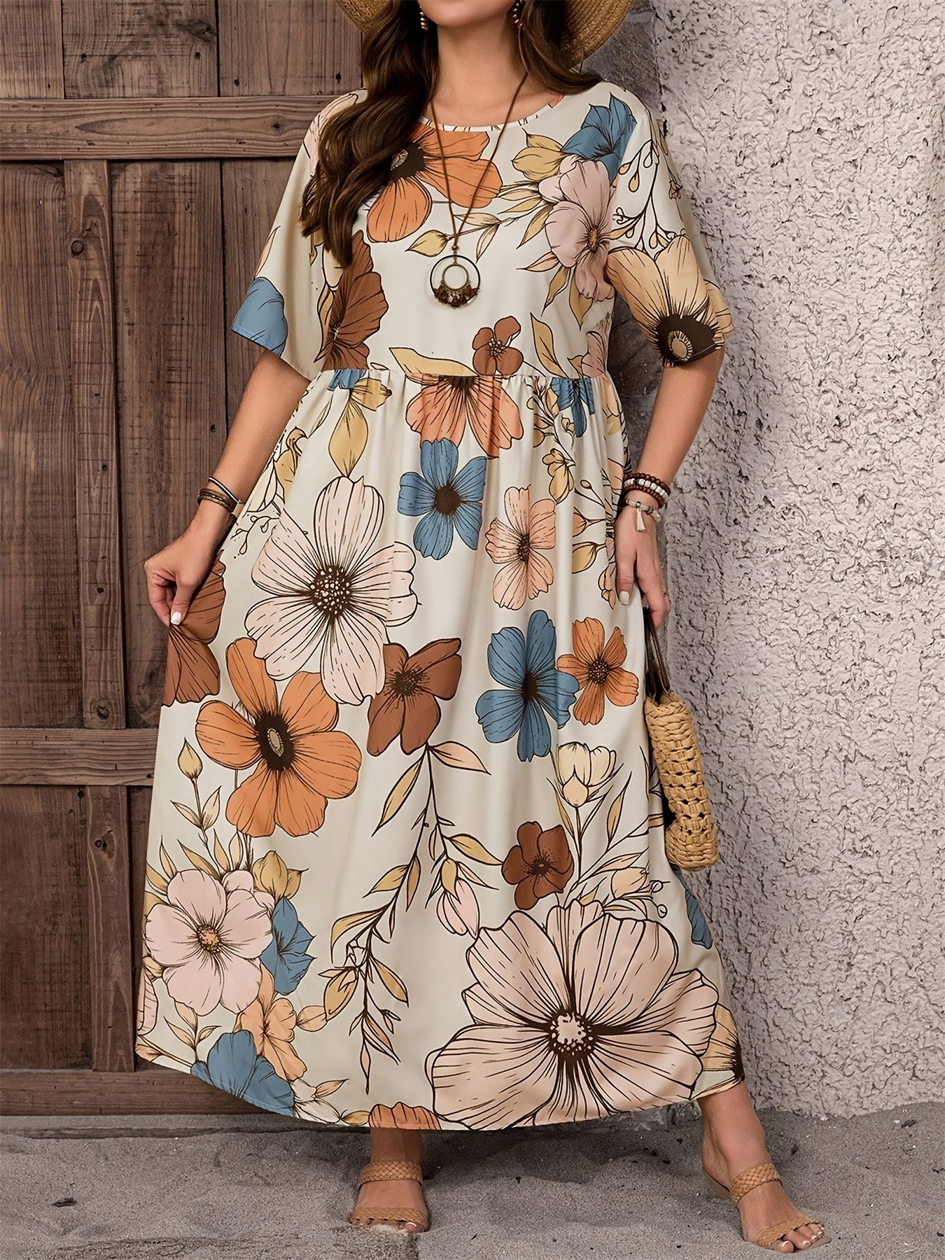 Bohemian Floral Maxi Dress