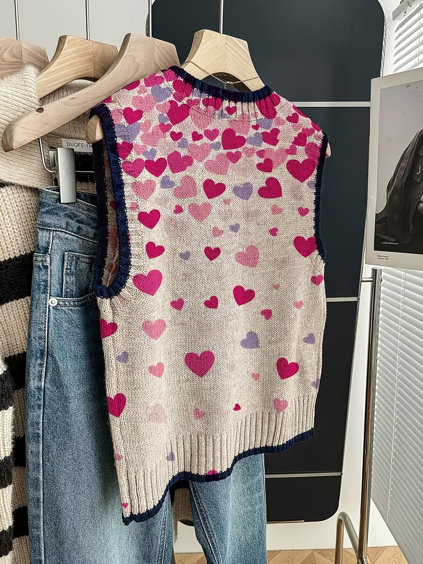 Heart Accent Knit Vest