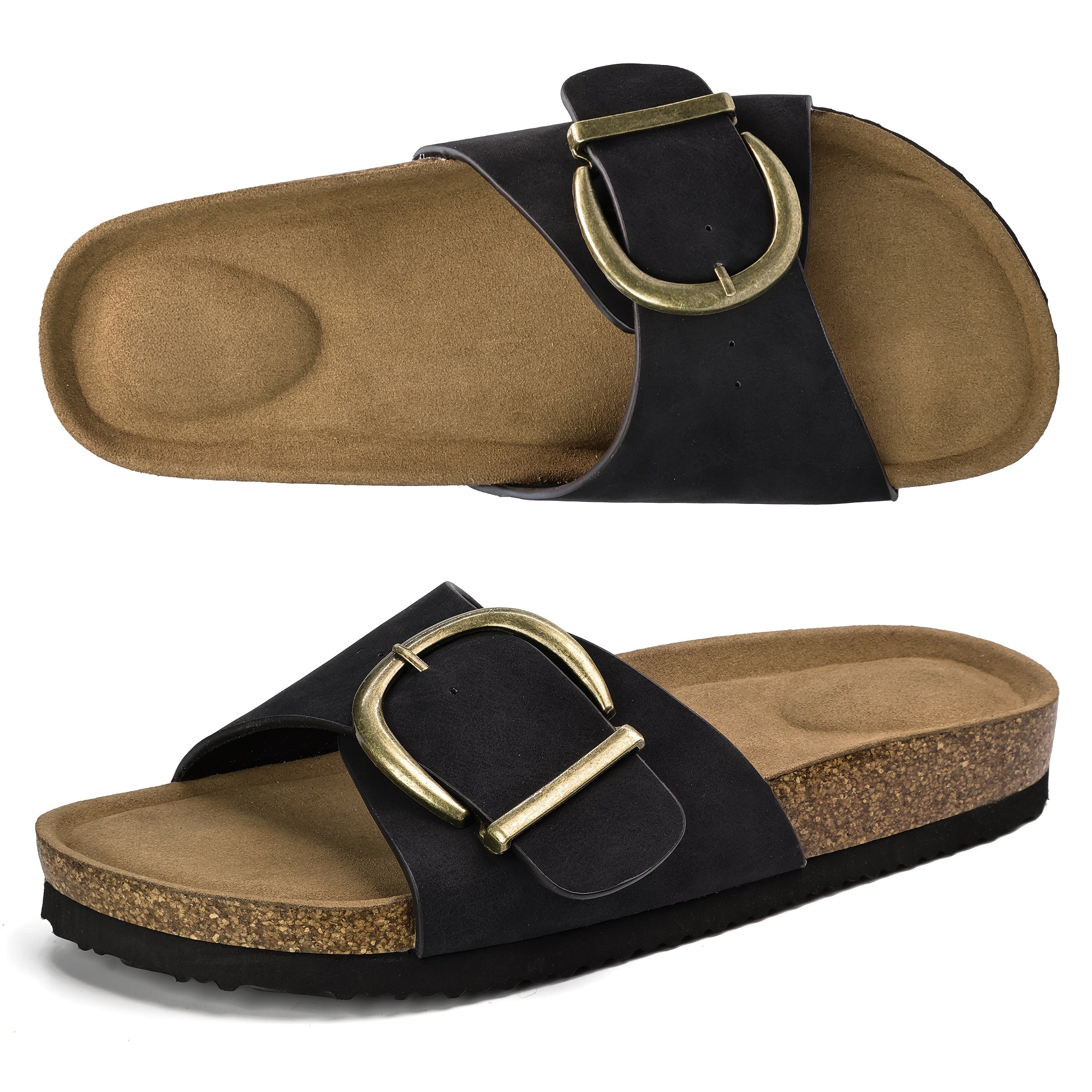CorkEase Adjustable Buckle Sandals