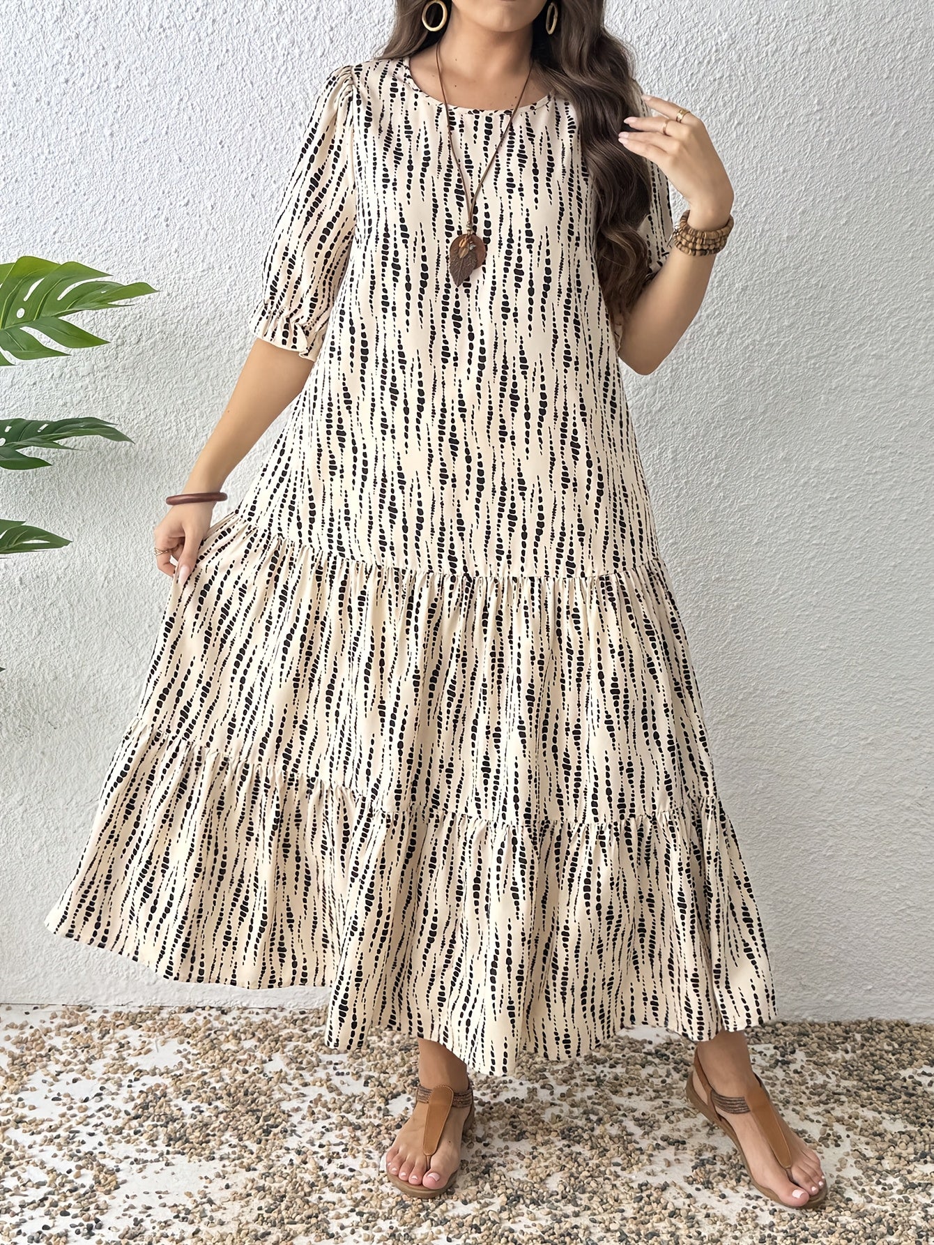 Patchwork Country Maxi Dress