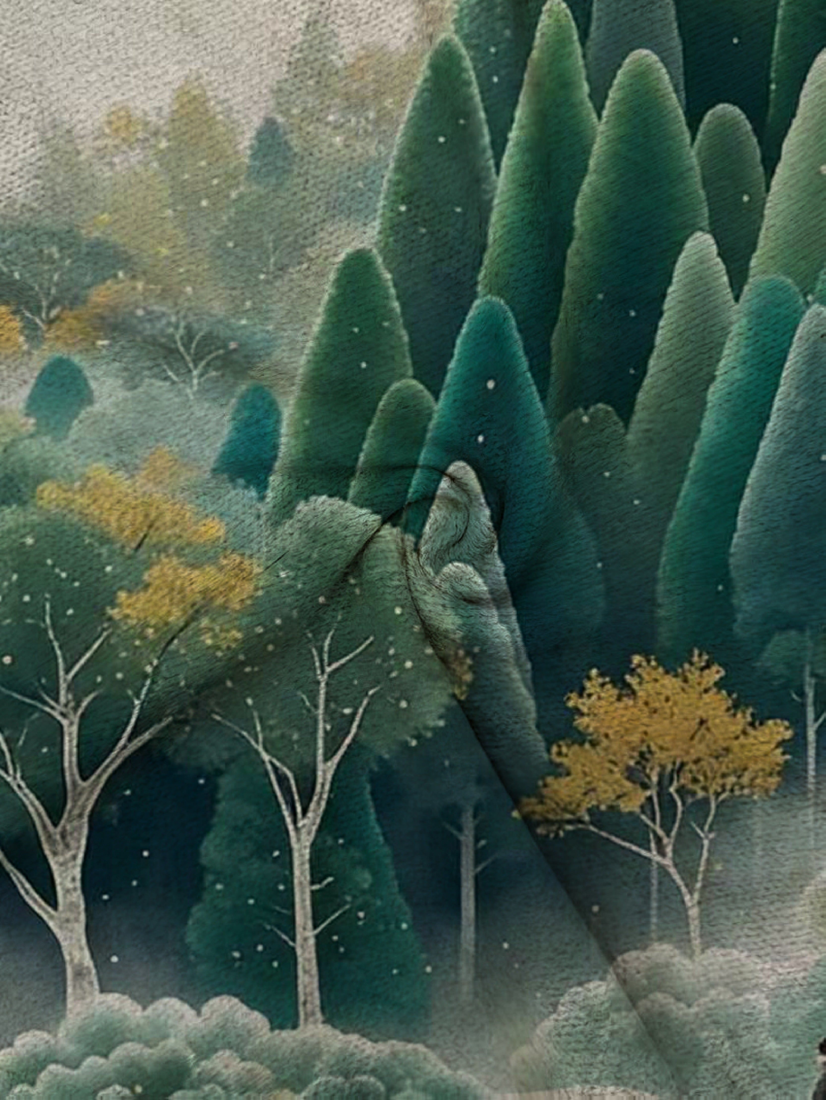 Landscape Art Knit Vest