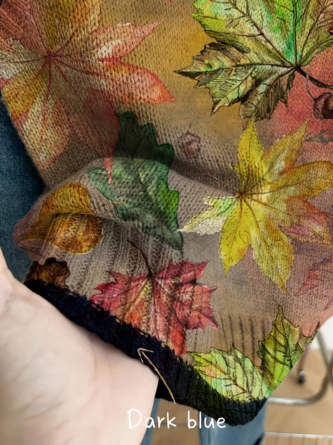 Autumn Leaf Knit Vest