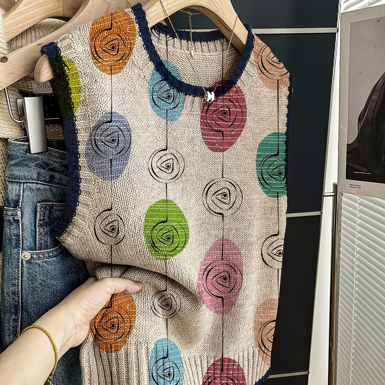 Classic Floral Pattern Vest
