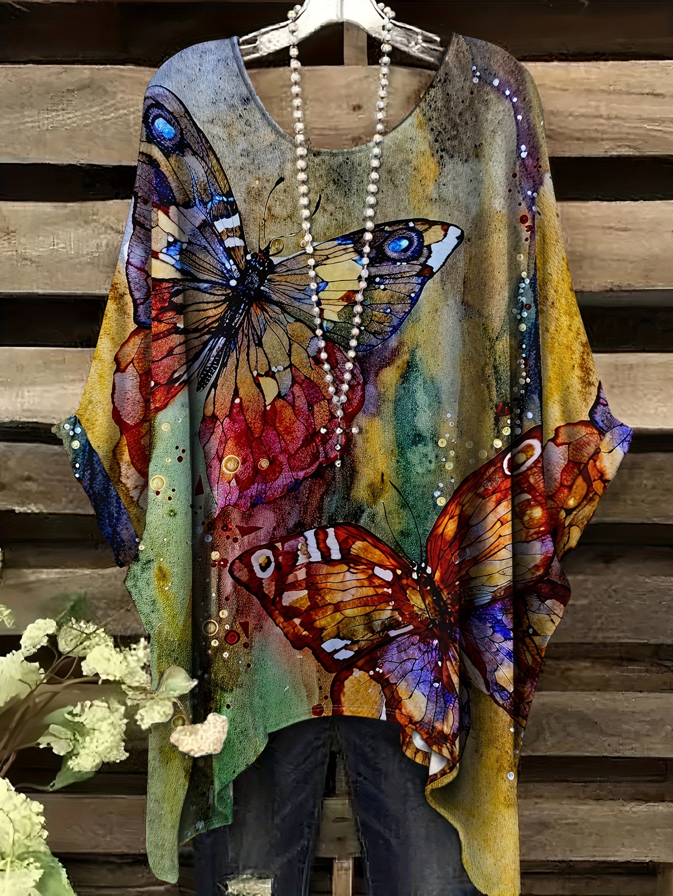 Butterfly Swallowtail Hem T-Shirt