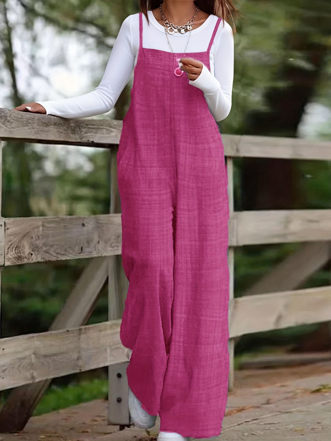 Sleeveless Wide-Leg Jumpsuit