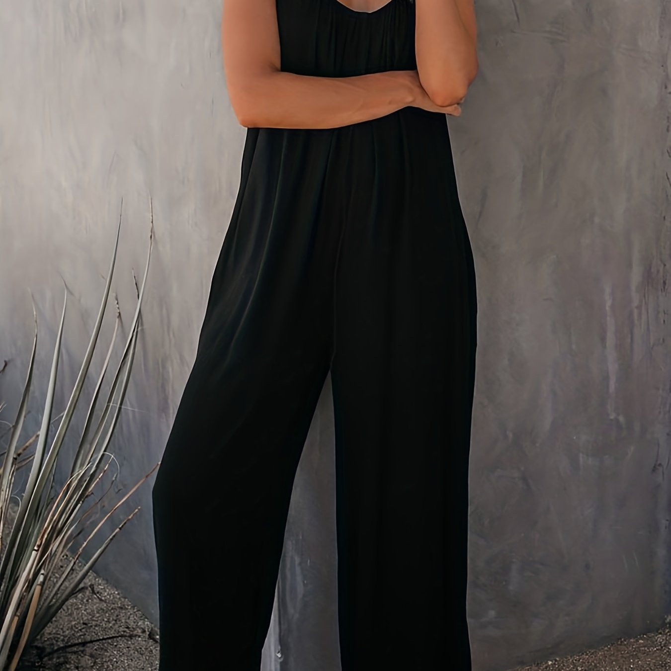 Sleeveless Knit Jumpsuit