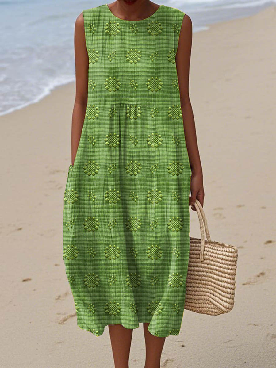 April | Chic Sleeveless Pocket Dress
