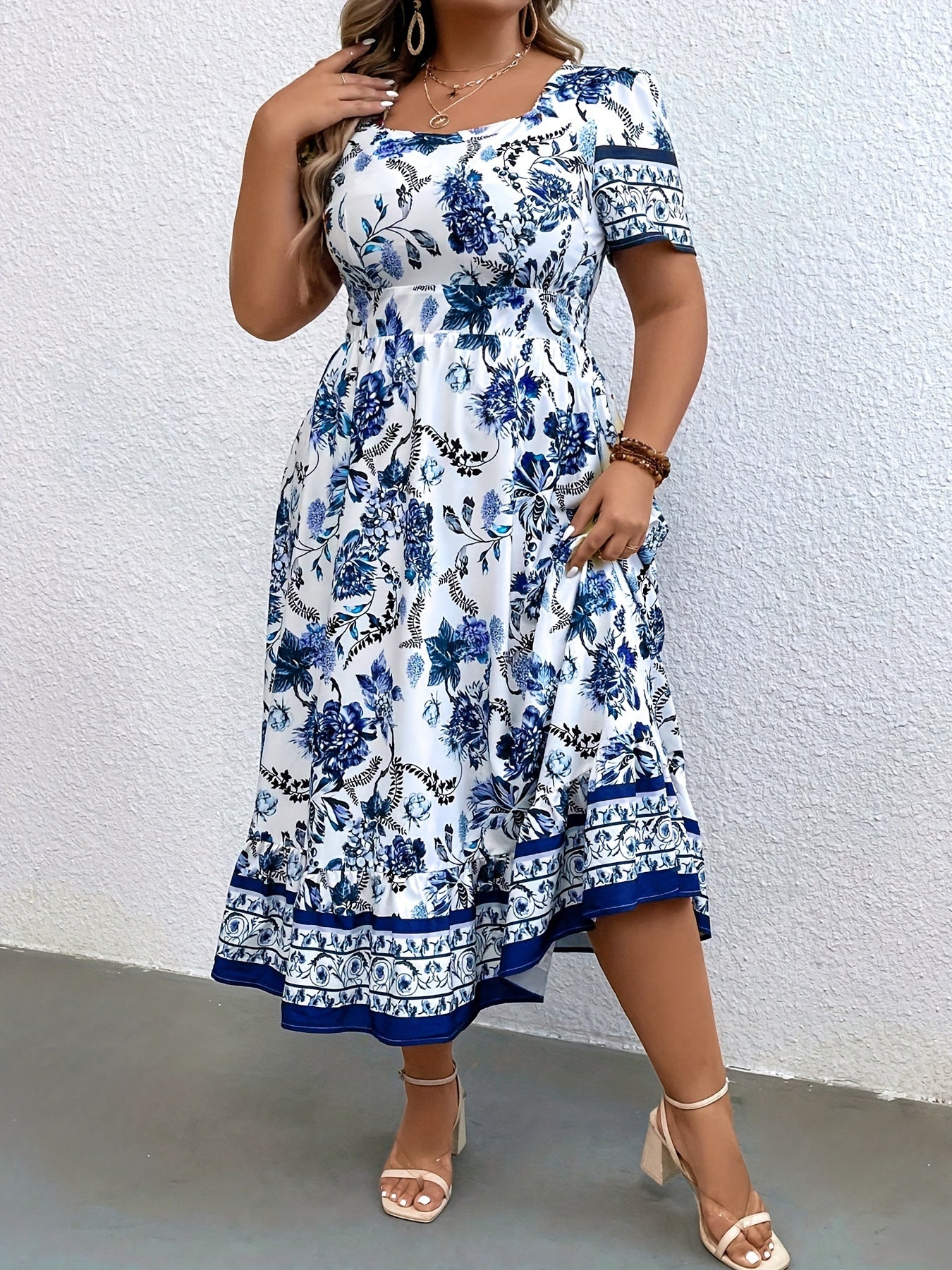 Rosalie Vintage Floral Midi Dress