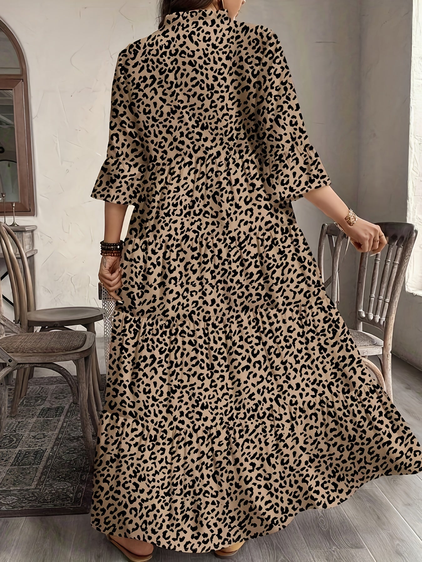 Floral Shirt Maxi Dress