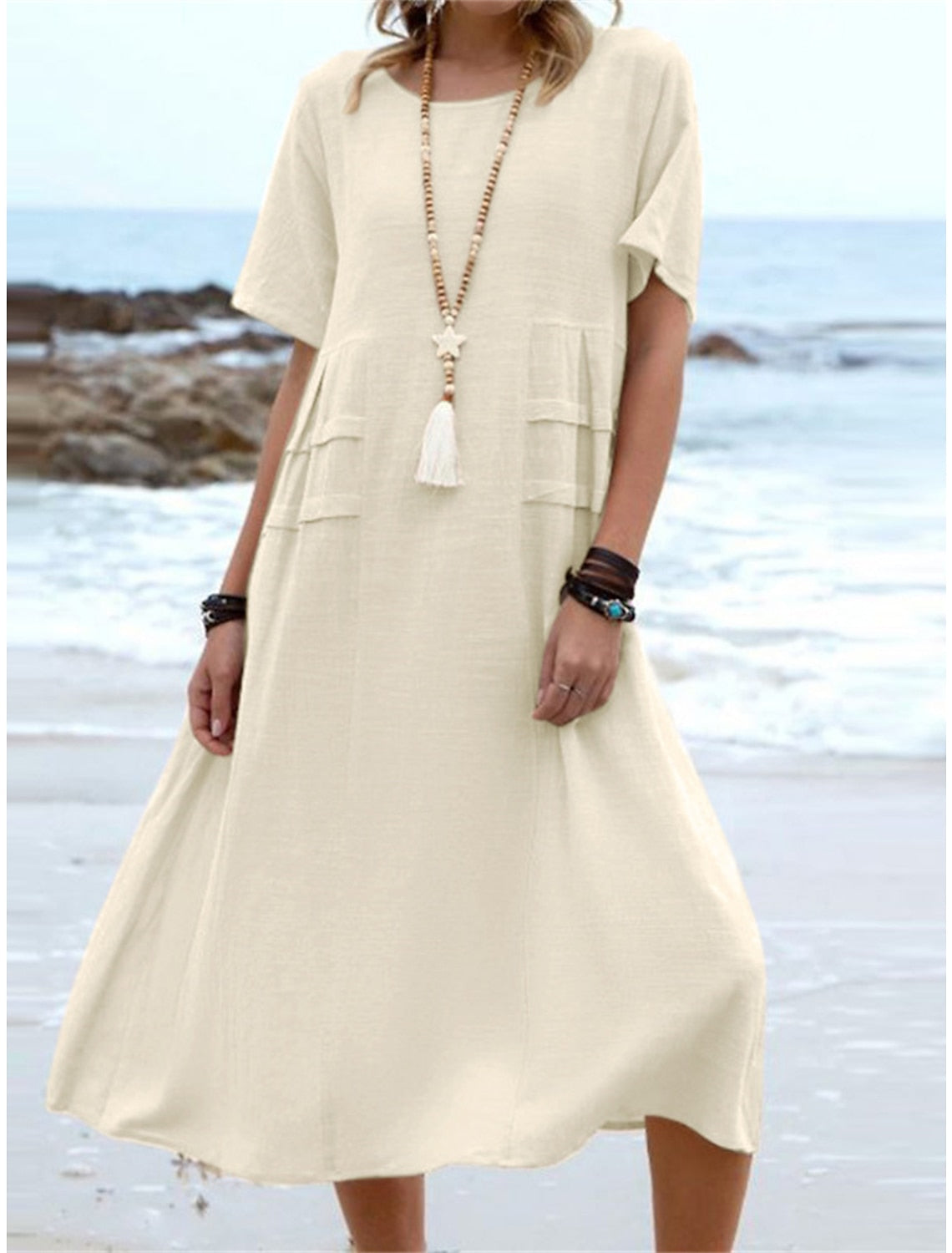 Kacey | Classic Round Neck Dress