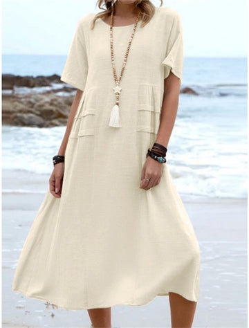 Kacey | Classic Round Neck Dress