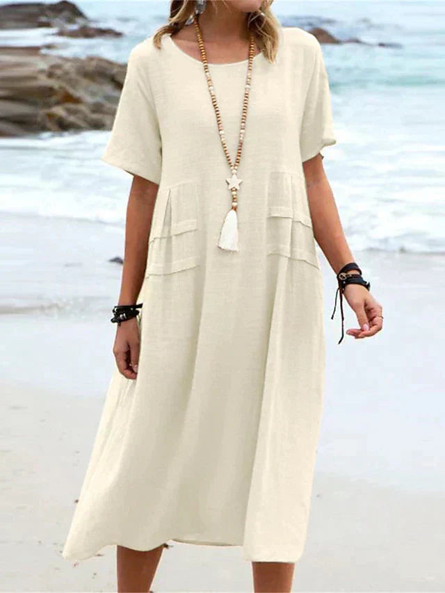 Kacey | Classic Round Neck Dress