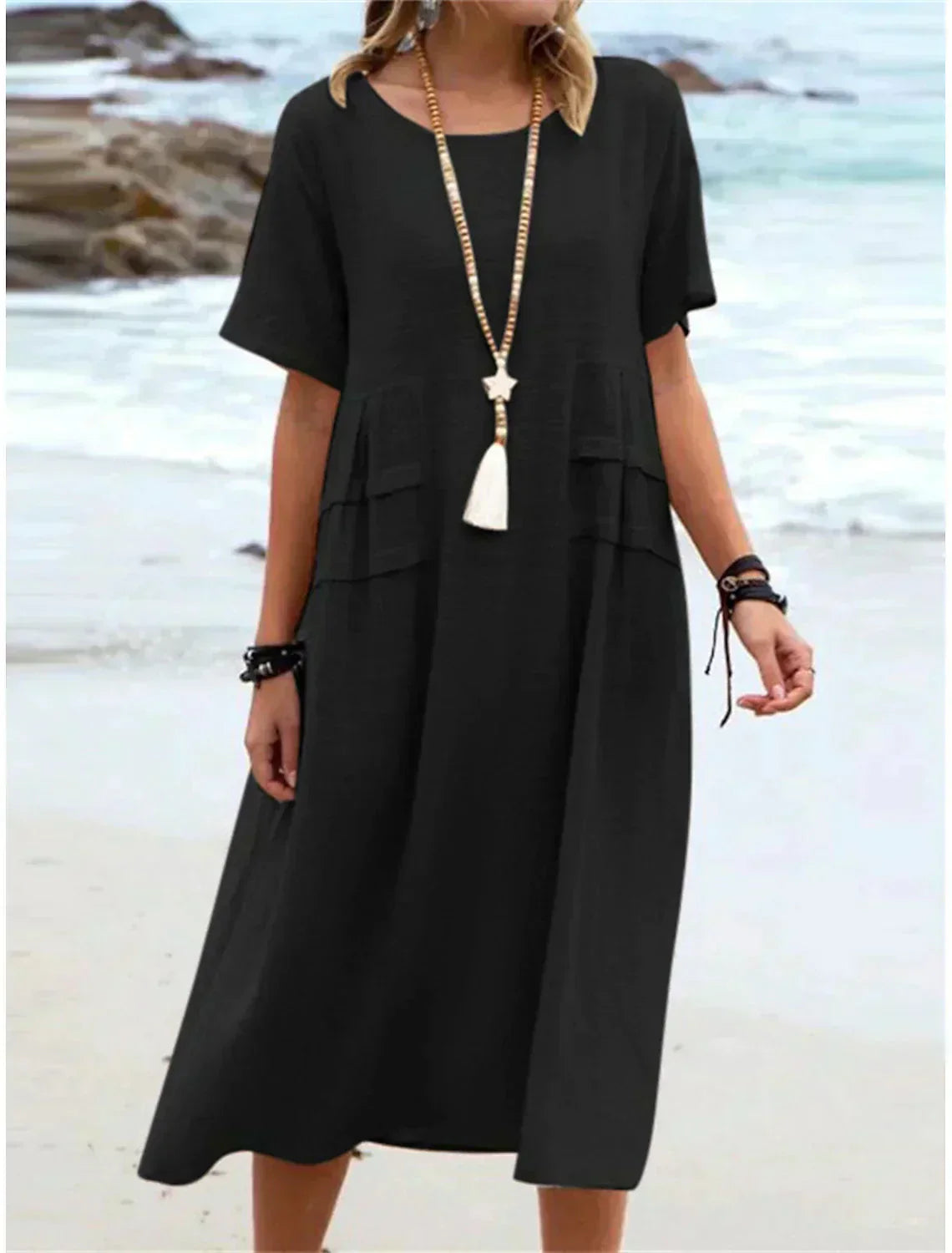 Kacey | Classic Round Neck Dress