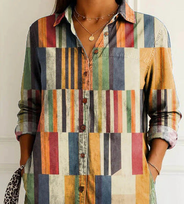 Dahlia | Patchwork Square Blouse